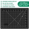 Exacto Knife with Hobby Mat for Crafts, Self Healing Cutting Mat Hobby Knife with 30 PCS Exacto Blades Precision Knife for Art and Crafts Paper Scrapbooking Stencil (Black)